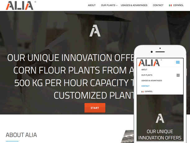 Sitio de aterrizaje para ALIA, responsiva en espa&ntilde;ol e ingl&eacute;s para campa&ntilde;a de compra program&aacute;tica de medios. Programmatic